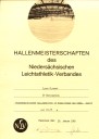 Claas Olthoff Kugelstoßen in der Halle Hannover 1985